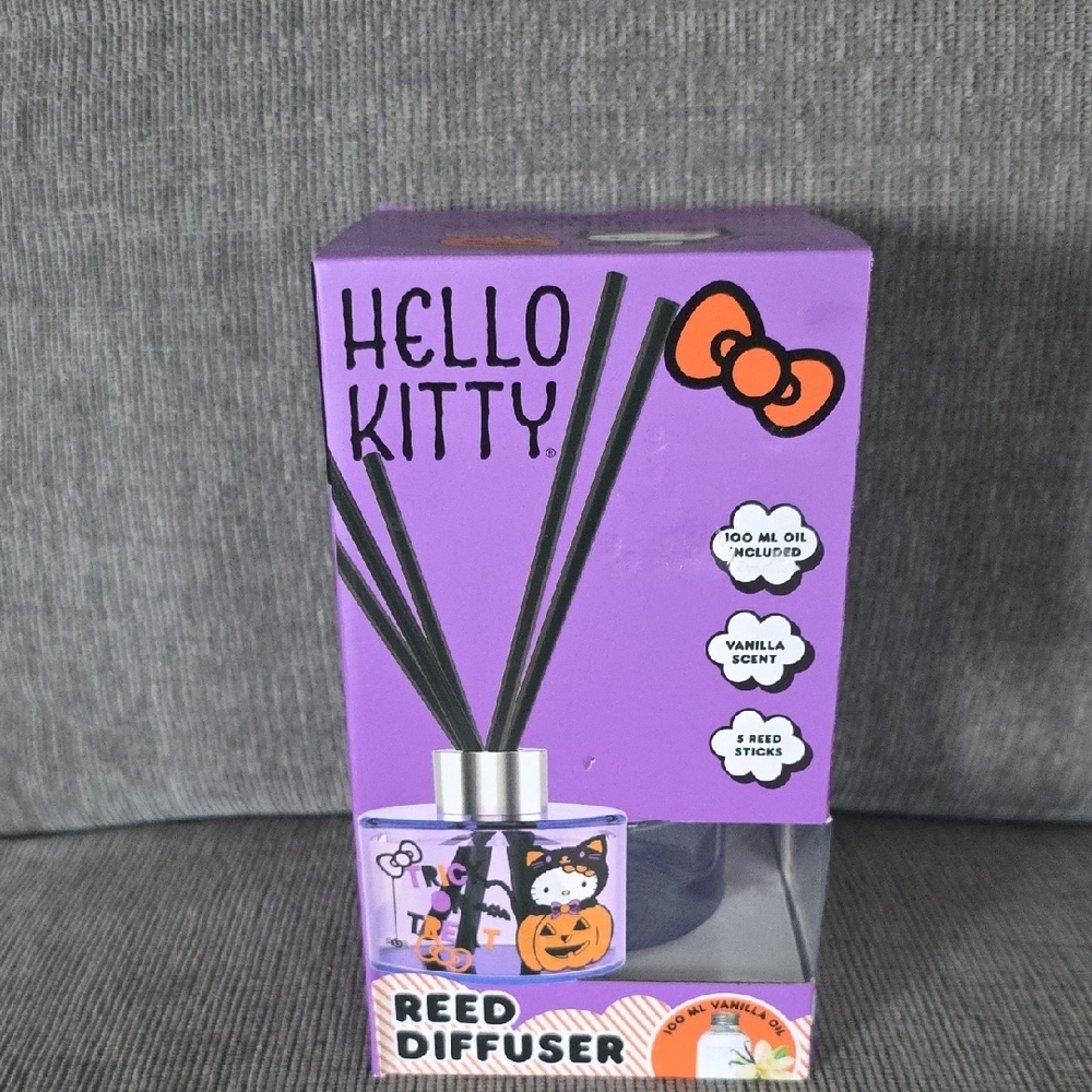 Hello Kitty Halloween Reed Diffuser, Vanilla Scent, New
